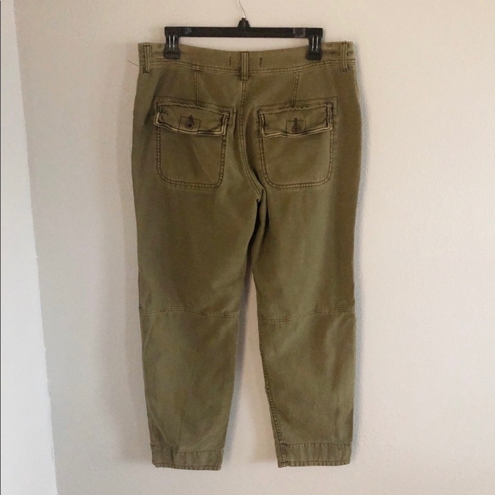 FREE PEOPLE Olive Green Utility Boyfriend Pants 29 - Picture 3 of 8